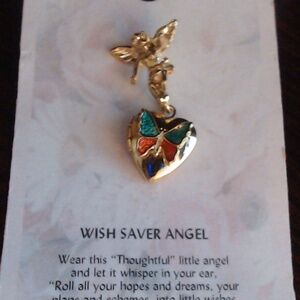 WISH SAVER ANGEL Locket PIN Thoughtf